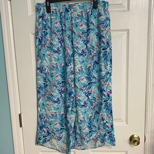 Island collection by Stella, Parker Tropical Breeze Wide Leg Pants Size large